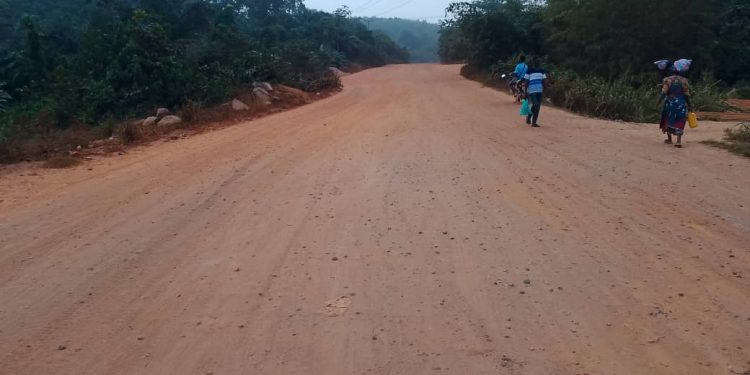 Teleku-Bokazo to Simpa Junction Road in a Deplorable State