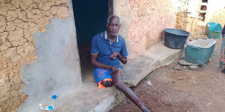   Disabled Man at Nkroful Appeals to Society for Assistance 