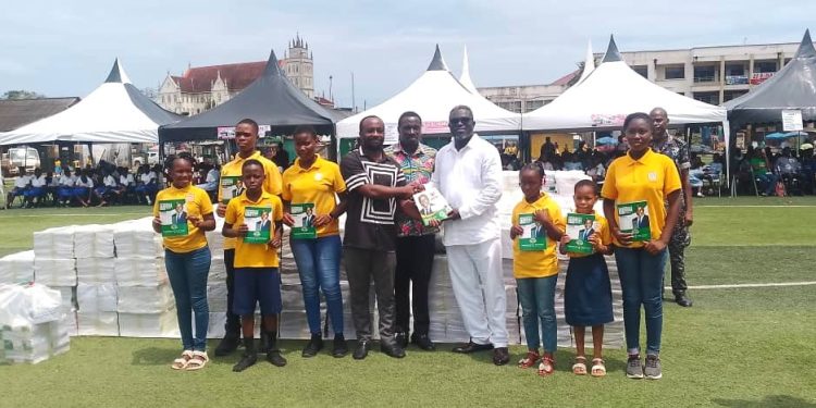 Sekondi MP Distributes 300,000 Exercise Books to Schoolchildren